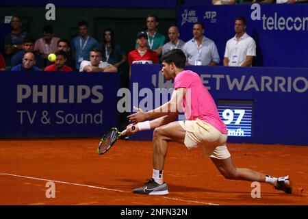 Carlos Alcaráz Tenista Español en el ATP de Buenos Aires Foto Stock