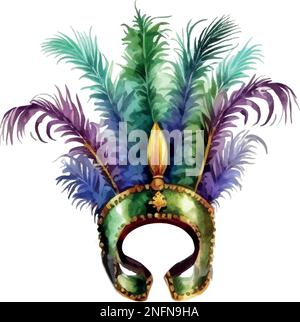 maschera veneziana di carnevale da una spruzzata di acquerello, disegno  colorato, realistico. illustrazione vettoriale di vernici 2726814 Arte  vettoriale a Vecteezy