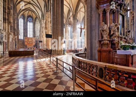 Cattedrale di Stephansdom in Stephansplatz. Vienna Austria Foto Stock