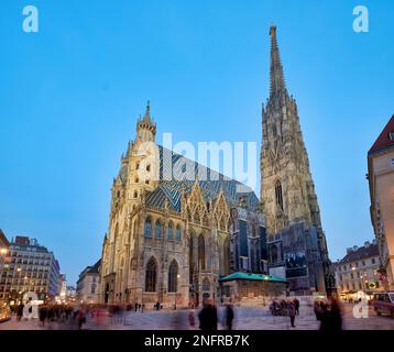 Stephansdom Duomo di Santo Stefano. Stephansplatz. Vienna Austria Foto Stock