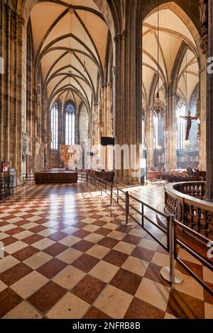 Cattedrale di Stephansdom in Stephansplatz. Vienna Austria Foto Stock