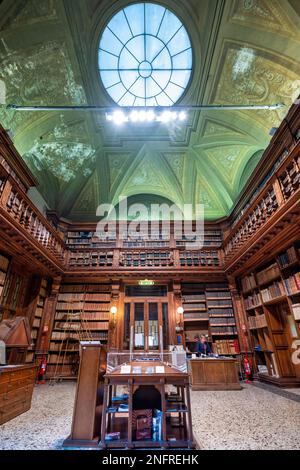 Milano Italia. La Braidense Biblioteca Nazionale di Brera Foto Stock