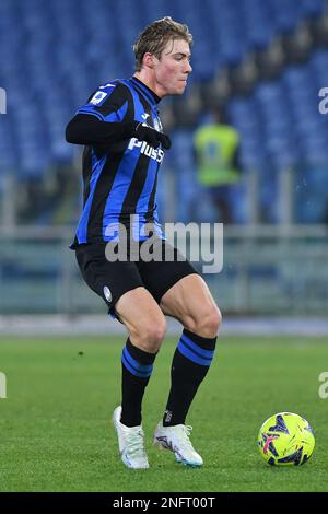 Roma, Lazio. 11th Feb, 2023. Rasmus Hojlund di Atalanta durante la Serie Una partita tra SS Lazio e Atalanta allo stadio Olimpico di Roma, 11st febbraio 2023. (Foto di credito AllShotLive/Sipa USA) Credit: Sipa USA/Alamy Live News Foto Stock