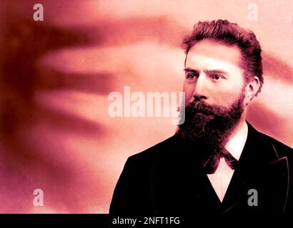 Wilhelm Conrad Röntgen; 1845 – 1923; ingegnere meccanico e fisico tedesco Foto Stock