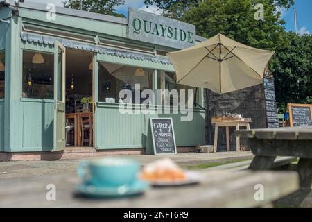 Lawrenny, caffè vicino ai boschi nel Pembrokeshire Foto Stock