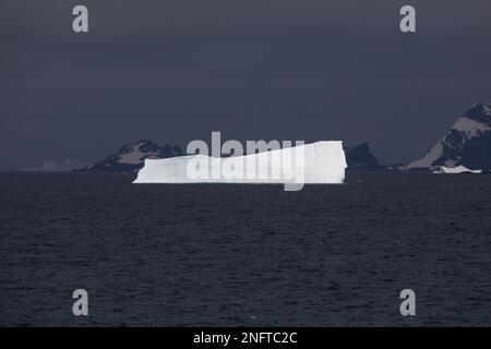 Iceberg deriva nel mare vicino alle Isole Georgia del Sud Foto Stock