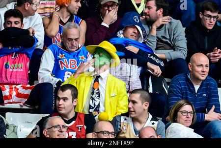 Badalona, Spagna. 17th Feb, 2023. Partita di pallacanestro della Coppa del Re Spagnola contro le CB Canarias e Gran Canaria, al padiglione olimpico di Badalona, 17 febbraio 2023 900/Cordon Press Credit: CORDON PRESS/Alamy Live News Foto Stock