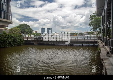 Port-Louis, Mauritius, Africa, febbraio 7th 2023, attrazioni turistiche intorno al porto di questa città moderna Foto Stock