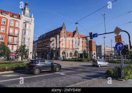 Edificio del Museo Slesiano nella città di Katowice, nella regione della Slesia in Polonia Foto Stock