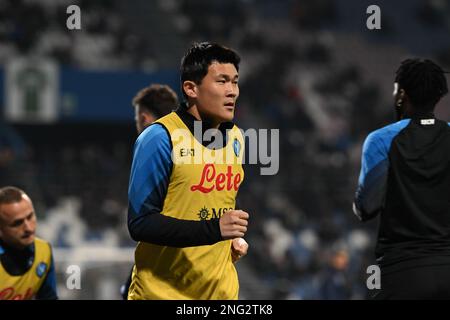 Kim min-Jae della SSC Napoli durante la Serie Italiana Una partita di calcio tra US Sassuolo e SSC Napoli il 17 febbraio 2023 allo stadio Giuseppe Meazza San Siro Siro di Milano. Photo Tiziano Ballabio Credit: Tiziano Ballabio/Alamy Live News Foto Stock