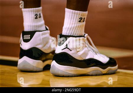 Pallacanestro NBA Michael Jordan, Chicago Bulls nel 1995. Foto Stock