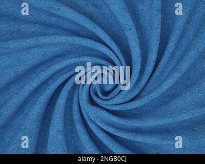 Sfondo formato da denim ritorto. illustrazione 3d. Foto Stock