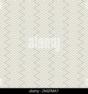 Ornamento geometrico senza cuciture .linee di colore marrone.Design per tessuto, tessuto, copertina, carta di fondo per l'imballaggio Illustrazione Vettoriale