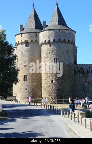 Castello di Suscinio (Chateau de Suscinio), Domaine de Suscinio, Route de Duc Jean V, Suscinio, Morbihan, Bretagna, Francia Foto Stock