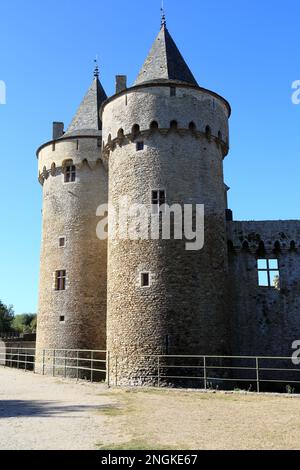 Castello di Suscinio (Chateau de Suscinio), Domaine de Suscinio, Route de Duc Jean V, Suscinio, Morbihan, Bretagna, Francia Foto Stock