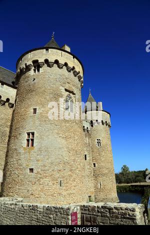 Castello di Suscinio (Chateau de Suscinio), Domaine de Suscinio, Route de Duc Jean V, Suscinio, Morbihan, Bretagna, Francia Foto Stock