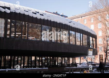 Streetviews nel centro di Tampere, Finlandia Foto Stock