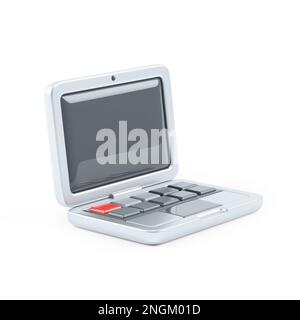 3d illustrazione di un notebook cartoon isolato su sfondo bianco Foto Stock