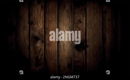 Struttura in legno. Tavole di legno realistiche sfondo. Illustrazione vettoriale Illustrazione Vettoriale