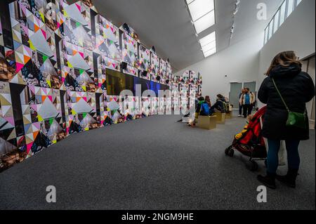 Margate, Regno Unito. 17th Feb, 2023. Turner Contemporary presenta la mostra Feeling Her Way di Sonia Boyce, che ha vinto il Leone d'oro per la migliore partecipazione nazionale alla 59th° esposizione internazionale d'arte - la Biennale di Venezia 2022. Con i musicisti Jacqui Dankworth, Poppy Ajudha, Sofia Jernberg, Tanita Tikaram e il compositore Errollyn Wallen, riuniti da Boyce presso gli Abbey Road Studios. Credit: Guy Bell/Alamy Live News Foto Stock