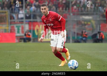 Stadio Renato Curi, Perugia, Italia, 18 febbraio 2023, Aleandro rosi (n.2 difensore perugia calco) durante la partita AC Perugia vs Ternana Calcio - Calcio Italiano Serie B. Foto Stock