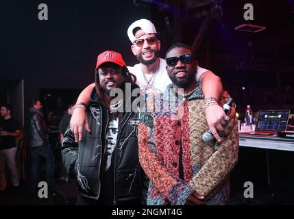 Salt Lake City, Stati Uniti. 18th Feb, 2023. DJ Drama partecipa al WEEKEND NBA All-STAR 2023 a SLC DAL VIVO il 17 febbraio 2023 a Salt Lake City, Utah. Foto: jpa/imageSPACE/Sipa USA Credit: Sipa USA/Alamy Live News Foto Stock