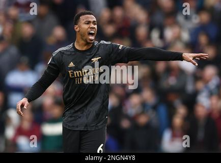 Birmingham, Regno Unito. 18th Feb, 2023. Gabriel dell'Arsenal durante la partita della Premier League a Villa Park, Birmingham. Il credito dell'immagine dovrebbe essere: Darren Staples/Sportimage Credit: Sportimage/Alamy Live News Foto Stock