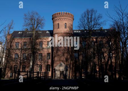 Kungshuset, Casa del Re, con torre, Lund University, Lund, Svezia Foto Stock