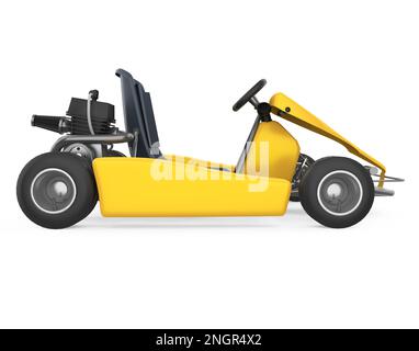 Go-kart Racing Car isolato Foto Stock