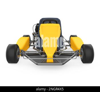 Go-kart Racing Car isolato Foto Stock