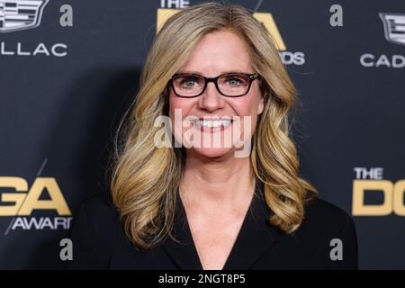 Beverly Hills, Stati Uniti. 18th Feb, 2023. BEVERLY HILLS, LOS ANGELES, CALIFORNIA, USA - 18 FEBBRAIO: Bonnie Hunt arriva al 75th° premio annuale della Guild of America (DGA) dei Directors Award tenutosi presso il Beverly Hilton Hotel il 18 febbraio 2023 a Beverly Hills, Los Angeles, California, Stati Uniti. (Foto di Xavier Collin/Image Press Agency) Credit: Image Press Agency/Alamy Live News Foto Stock