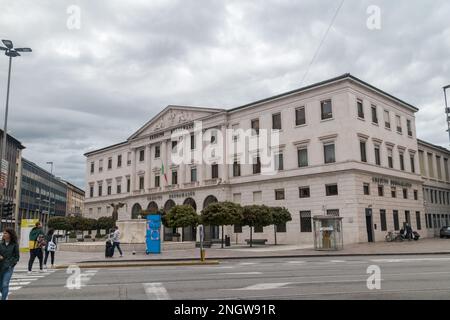 Bergamo, Italia - 30 settembre 2022: Banca credito Bergamasco. Foto Stock