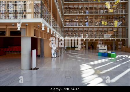 Atene Grecia. La Biblioteca nazionale all'interno del Stavros Niarchos Fondazione Centro Culturale Foto Stock