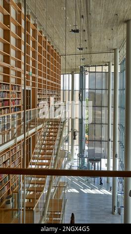 Atene Grecia. La Biblioteca nazionale all'interno del Stavros Niarchos Fondazione Centro Culturale Foto Stock