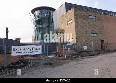 Excellency plaza Enterprise Centre, Washington St, edificio. Bolton. Città del Regno Unito settentrionale che soffre di declino post-industriale. Immagine: Garyroberts/worldwidefeatures.com Foto Stock