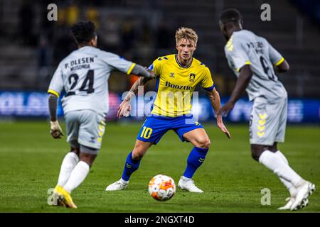 Broendby, Danimarca. 19th Feb, 2023. Daniel WASS (10) di Broendby SE visto durante la Superliga match 3F tra Broendby IF e AC Horsens al Brondby Stadium. (Photo Credit: Gonzales Photo/Alamy Live News Foto Stock