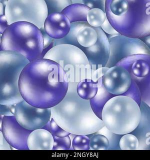 Perle madreperla blu. Sfondo astratto. Foto Stock