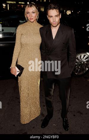 Kate Cassidy e Liam Payne partecipano all'evento britannico Vogue and Tiffany & Co Fashion and Film all'Annabel's di Londra. Data immagine: Domenica 19 febbraio 2023. Foto Stock