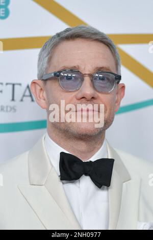 Martin Freeman partecipa agli EE BAFTA Film Awards 2023 alla Royal Festival Hall di Londra, Inghilterra, il 19 febbraio 2023. Foto di Aurore Marechal/ABACAPRESS.COM Foto Stock