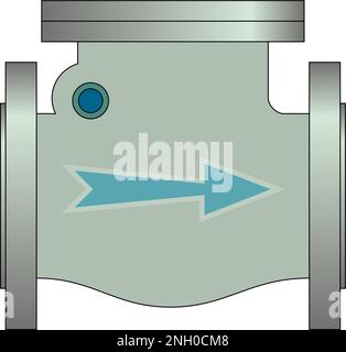 Valvola di ritegno rotazione Illustrazione Vettoriale