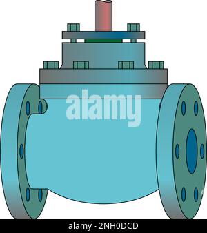 Valvola a globo Illustrazione Vettoriale