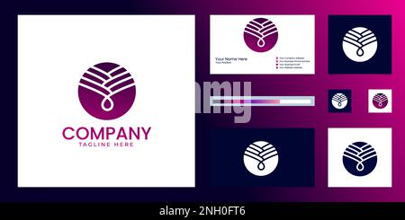 stile creativo moderno design astratto logo Illustrazione Vettoriale