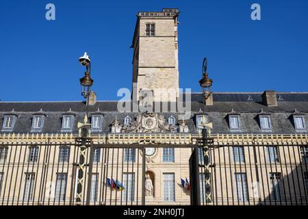 Tetto del municipio a Digione città, Francia Foto Stock