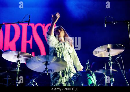 Milano 11 Febbraio 2023 Static Dress - atto di apertura per darmi l'orizzonte - live at Forum Assago Italy © Andrea Ripamonti / Alamy Foto Stock