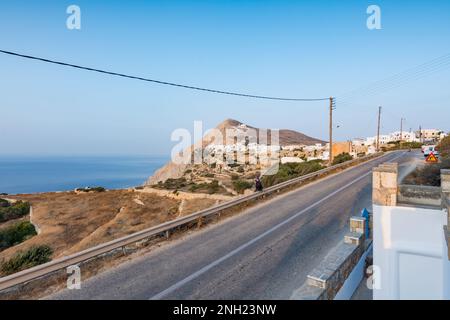 Villaggio di Chora, Folegandros Foto Stock