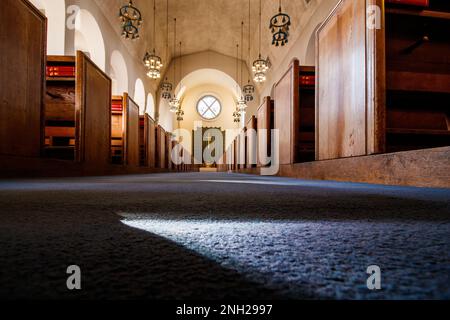 La chiesa di St Columba è una delle due congregazioni londinesi della chiesa di Scozia. Foto Stock