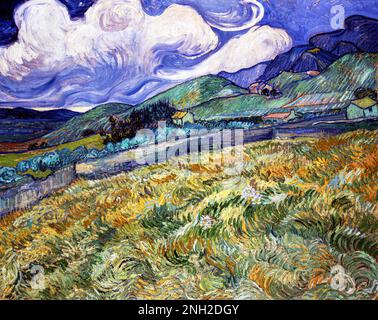 Vincent van Gogh - paesaggio da Saint-Rémy - Google Art Project Foto Stock