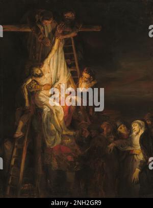 Laboratorio di Rembrandt (probabilmente Constantijn van Renesse) la discesa dalla Croce 1650/1652 Foto Stock