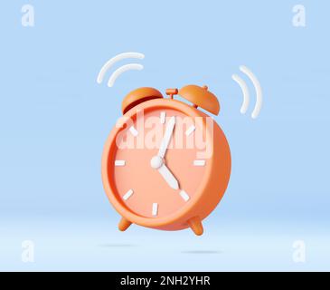 sveglia 3d Illustrazione Vettoriale