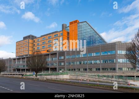 20 febbraio 2023 il Midland Metropolitan Hospital di Smethwick, Sandwell, West Midlands, si sta avvicinando al completamento dopo quattro anni di ritardi Foto Stock